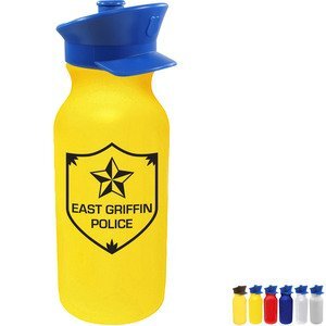 Police Hat Sport Bottle w/ Push 'n Pull Cap, 20oz.