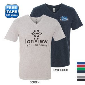 Next Level® Tri-Blend Men's V Neck Tee