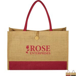 Jute Box Tote Bag