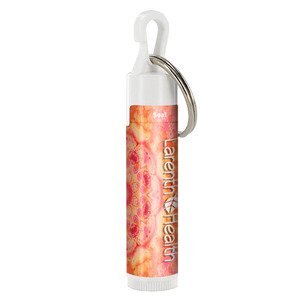 Fabulous Flavors Lip Balm in White Tube w/ Hook Cap & Keyring, SPF-15