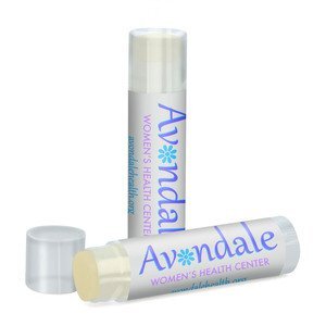 Organic Peppermint Lip Balm in Clear Tube