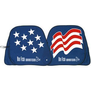 Prest-O-Shade® Auto Sun Shade, Patriotic