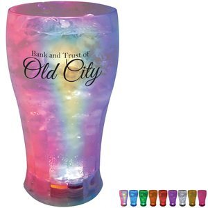 Light Up LED Soda Glass, 12oz.