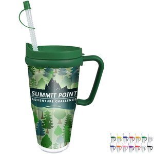 Thermal Travel Mug with Handle, 24oz.