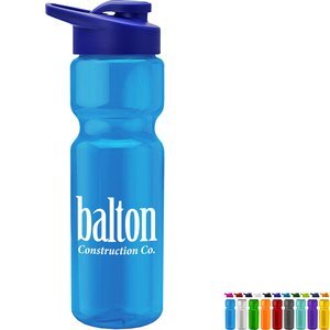 Transparent Sports Bottle, 28oz. - Drink Thru Lid