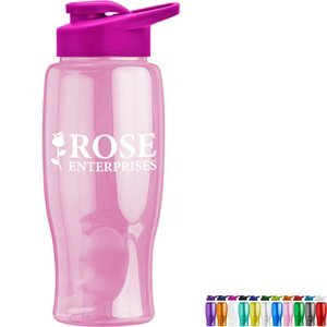 Transparent Grip Poly-Pure Sport Bottle, 27oz. - Drink Thru Lid