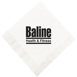 White Beverage Napkin, 1 Ply