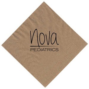 Kraft Beverage Napkin, 1 Ply