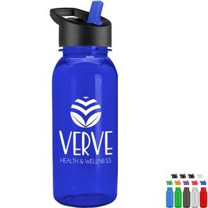Cadet Tritan™ Transparent Sport Bottle, 18oz. - Flip Straw Lid