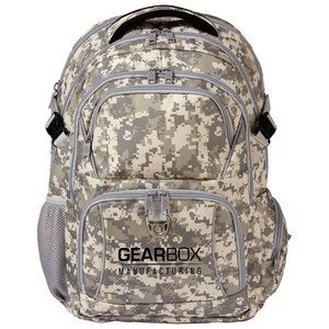 Digital Camo Mercury 600D Polyester Laptop Backpack