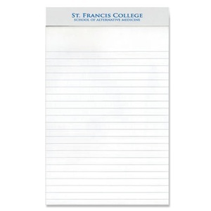 Legal Pad with Imprinted Header, 5" x 8"