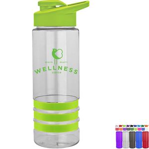 Sergeant Tritan™ Stripe Bottle, 24oz. - Drink Thru Lid