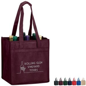 Six Bottle Non-Woven Wine Tote