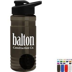 Groove Shaker Tritan™ Transparent Bottle, 20oz. - Drink Thru Lid