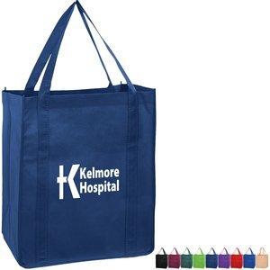 Large Price Buster Non-Woven Grocery Tote with Poly Board Insert