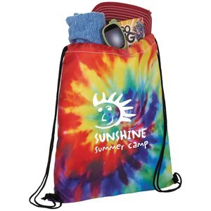 Tie Dye Polyester Drawstring Sportspack