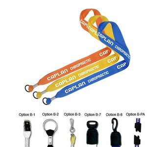 Quick Ship Cotton Lanyard, 1" Wide