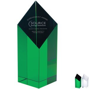 Spectra Pillar Crystal Award, Medium, 7-1/2"