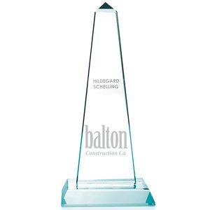 Mammoth Tower Jade Glass Award, Small, 9"