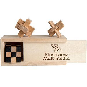 Promotional 12 Piece Wooden Puzzles: Branded Online
