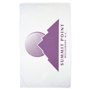 Turkish Signature White Basic Weight Beach Towel, 10.5 lbs.