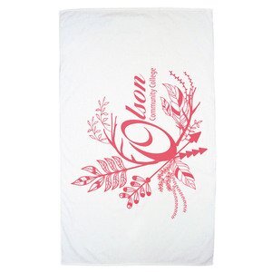 Turkish Signature White Medium Weight Beach Towel, 12 lbs.