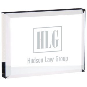 Rectangular Crystal Paperweight