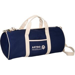 Navy Cotton Canvas Duffel Bag