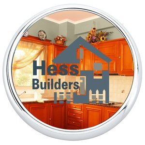 Round Leather & Zinc Coaster