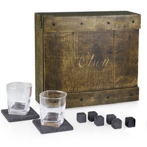 Whiskey Box Oak Gift Set