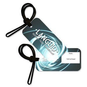 Rectangle Poly Laminate Luggage Tag