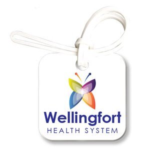 Square Soft Vinyl Luggage Tag