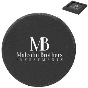 Round Slate Coaster