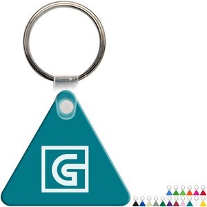 Triangle Soft Vinyl Key Tag