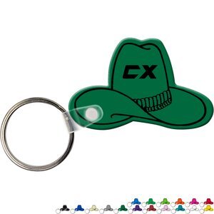 Cowboy Hat Soft Vinyl Key Tag