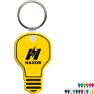 Light Bulb Soft Vinyl Key Tag