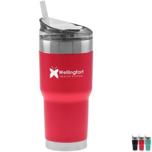 Impulse Laser Engraved Vacuum Travel Tumbler, 27oz.