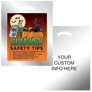 Halloween Reflective Frankenstein w/ Pumpkins Bag, 12" x 15"