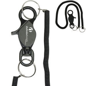 Lobster Clip Coil Keyring, 20"