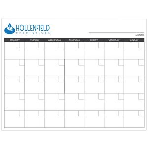 Dry Erase Wall Calendar, 8-1/2" x 11"