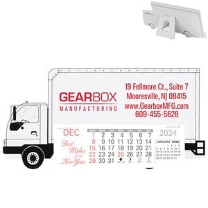 Delivery Truck Monthly Desk Calendar