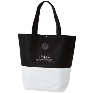 Contrast Felt Tote Bag