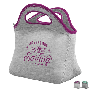 Klutch Heathered Jersey Knit Neoprene Lunch Bag