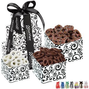 Tower of Triple Pretzel Delights