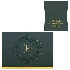 Joy Wreath Holiday Greeting Card