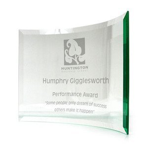 Chronicle Jade Crystal Award, Medium,8" x 6"