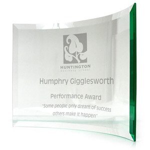 Chronicle Jade Crystal Award, Large, 10" x 7"