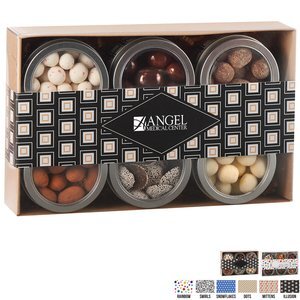 Decadent Delight Pretzels & Nuts 6 Tin Gift Set