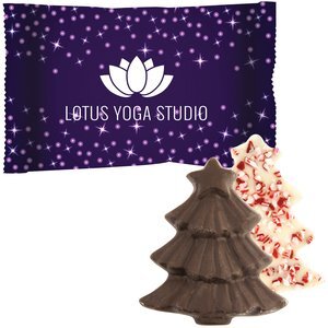 Wrapped Chocolate Peppermint Bark Tree, 1/2oz.