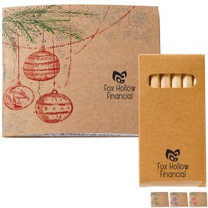 Holiday Theme Ornaments Adult Coloring Book & 6-Color Pencil Set To Go